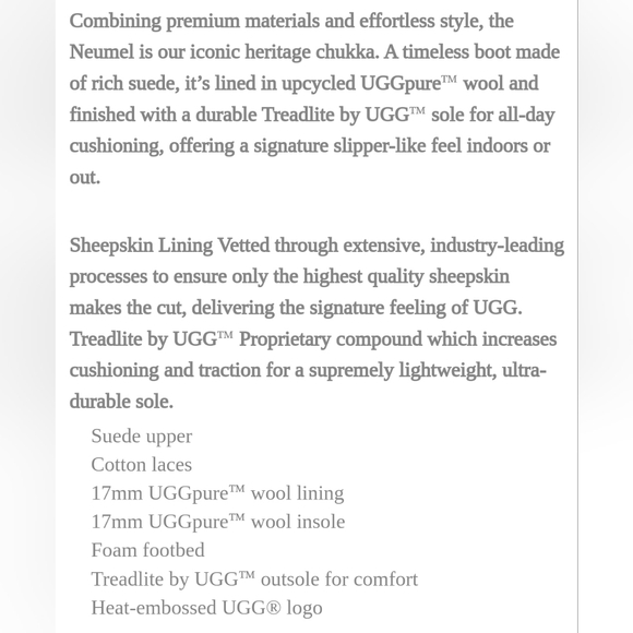 UGG "Neumel Mashup" Suede Leather Chukka Boot Red Tan Yellow | Men's Size 9 - Picture 10 of 11